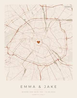 Example engagement map poster