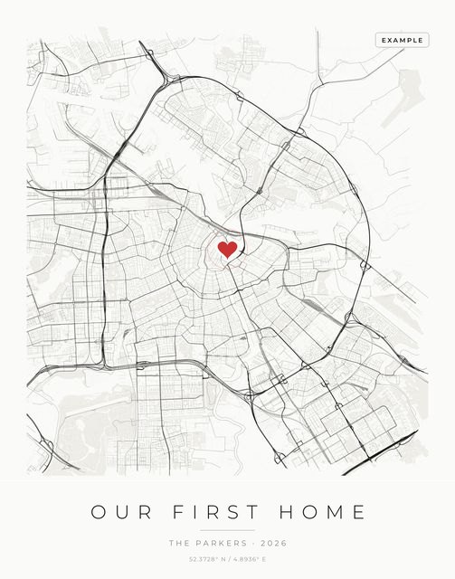 Flat preview of the example poster, marked Example