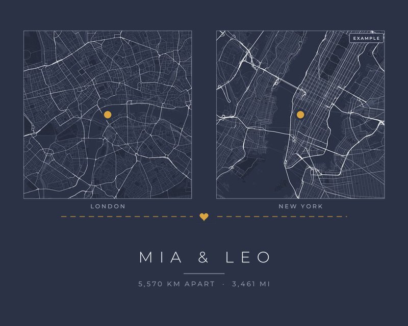 Flat preview of the example poster, marked Example